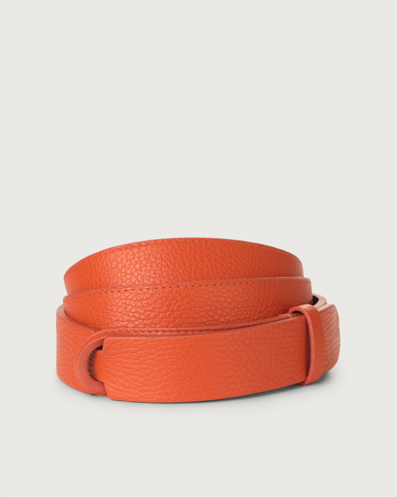 Micron leather Nobuckle belt