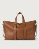 Micron leather weekender bag