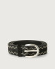 Cloudy Frame suede leather belt