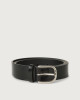 Bright classic patent leather belt