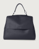 Sveva Micron large leather shoulder bag with strap