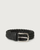 Micron braided leather belt