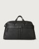 Micron leather duffle bag with shoulder strap