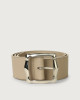 Orciani Soft high waist leather belt 5 cm Leather Sand