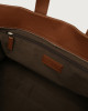 Orciani Micron leather weekender bag Leather Burnt