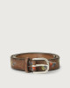 Orciani Bamboo leather belt Leather Cognac