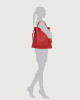 Orciani Iris Soft leather shoulder bag with strap Leather Marlboro red