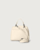 Orciani Sveva Soft mini leather handbag with strap Grained leather, Leather Ivory