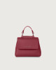 Orciani Sveva Soft mini leather handbag with strap Grained leather, Leather Purple