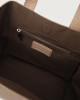 Orciani Fan Soft medium leather handbag Leather Taupe