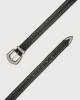 Orciani Bull Soft western details leather belt Leather Black