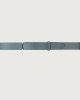 Orciani Bull Leather and fabric Nobuckle belt Chocolate