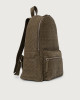 Orciani Chevrette Woven leather backpack Leather military