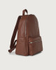 Orciani Micron Leather Backpack Grained leather Cognac