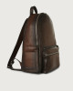 Orciani Micron Deep leather backpack Leather Brown