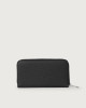 Orciani Zip around Soft leather wallet with RFID protection Grained leather Black