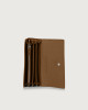 Orciani Soft leather wallet with RFID protection Grained leather Caramel