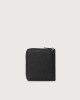 Orciani Soft leather wallet with RFID protection Grained leather Black