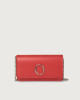 Orciani Liberty leather pochette with RFID Leather Red