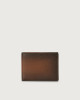 Orciani Micron Deep leather wallet with RFID Leather Brown