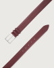 Orciani Basic Saffiano classic leather belt Leather Bordeaux