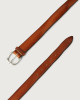 Orciani Bull Soft leather belt Leather Cognac