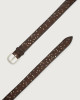 Orciani Stain micro-studs leather belt Leather Chocolate