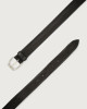Orciani Bull Soft leather belt 3,5 cm Leather Black