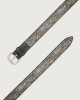 Orciani Kashmir leather belt Leather Unique