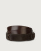 Orciani Cutting leather Nobuckle belt Leather Chocolate