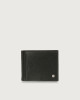 Orciani Frog leather wallet with money clip Black