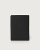 Orciani Micron leather vertical wallet Navy