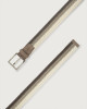 Orciani Rope Elast stretch linen belt 3,5 cm Brown