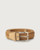 Orciani Rope Elast stretch linen belt 3,5 cm Pearl grey