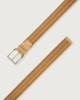 Orciani Rope Elast stretch linen belt 3,5 cm Pearl grey