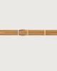 Orciani Rope Elast stretch linen belt 3,5 cm Pearl grey