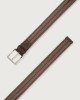 Orciani Rope Elast stretch linen belt 3,5 cm Brown
