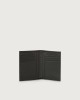 Orciani Timeless boarded leather vertical wallet Leather Black