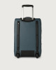 Orciani Micron leather two wheels trolley Grained leather Blue