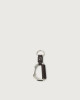 Orciani Micron leather key holder Grained leather Ebony