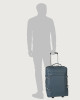Orciani Micron leather two wheels trolley Grained leather Blue