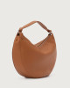 Orciani Dumpling Soft Large leather shoulder bag with strap Grained leather Honey
