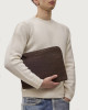 Chevrette Woven leather slim document holder