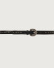 Orciani Bull Soft leather belt with studs 2,5 cm Bull hide Black