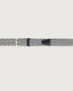 Orciani Sea Elast cotton and leather belt 3,5 cm Canvas, Leather Unique