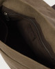 Orciani Jones Midi Safari canvas and leather messenger bag Leather & fabric Chocolate