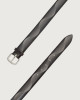 Orciani Bull Soapy micro-studs leather belt 3,5 cm Bull hide Chocolate