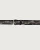Orciani Bull Soapy micro-studs leather belt 3,5 cm Bull hide Chocolate