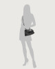 Orciani Sveva Longuette Nappa Bold padded leather shoulder bag Nappa leather black