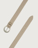 Orciani Soft classic leather belt 3,5 cm Grained leather Sand